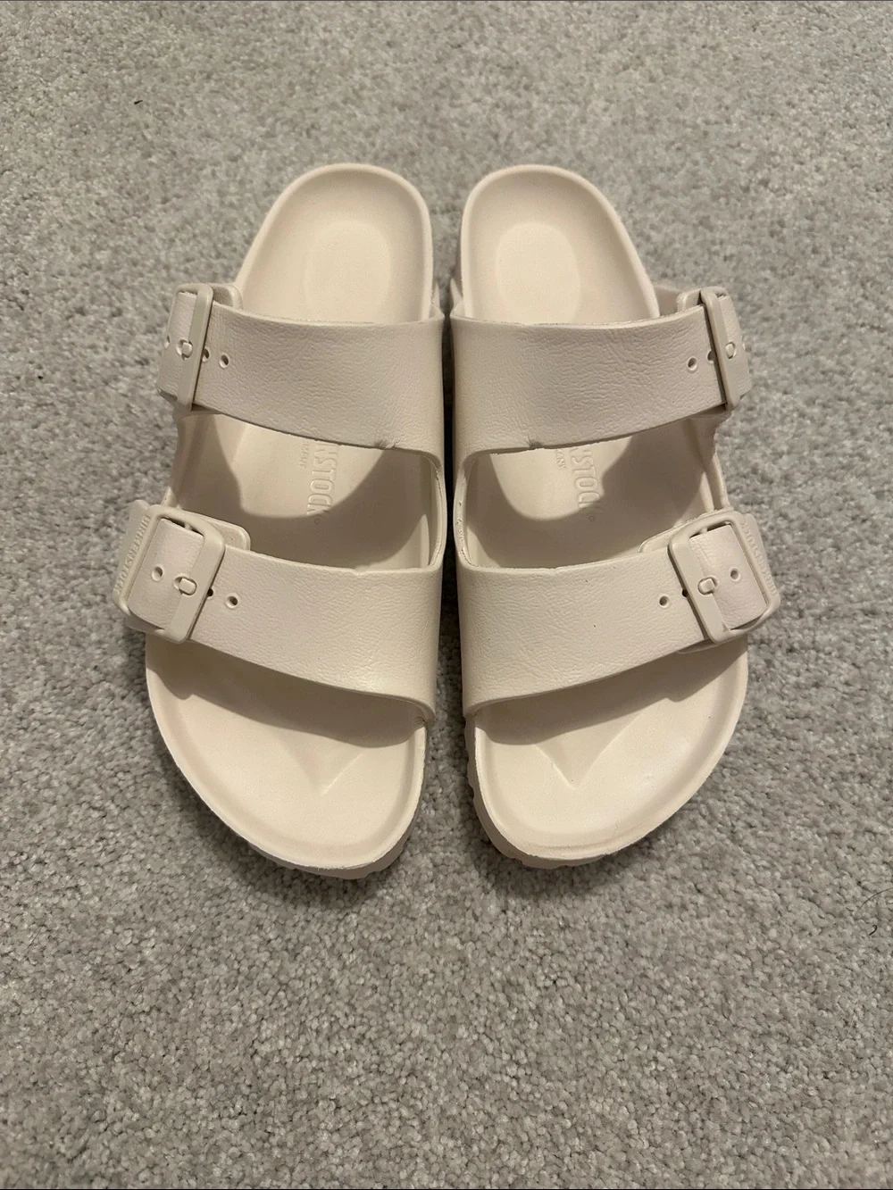 Cream Birkenstock Sandals
